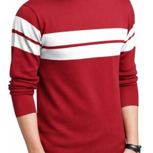 LEOTUDE Men's Full Sleeve Regular Fit Tshirt, Round Neck Cottonblend T-Shirt (Color Multicolor)